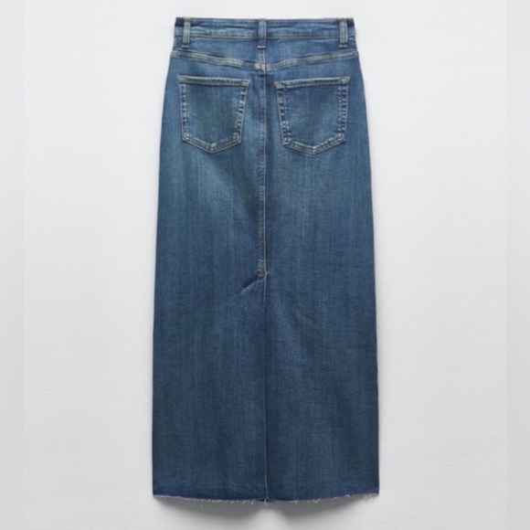 SOLD - Zara Maxi Denim Skirt - Picture 5 of 8